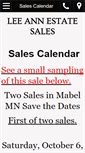 Mobile Screenshot of leeannestatesales.com